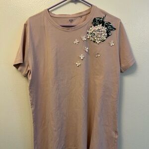 Embellished Pink Top
